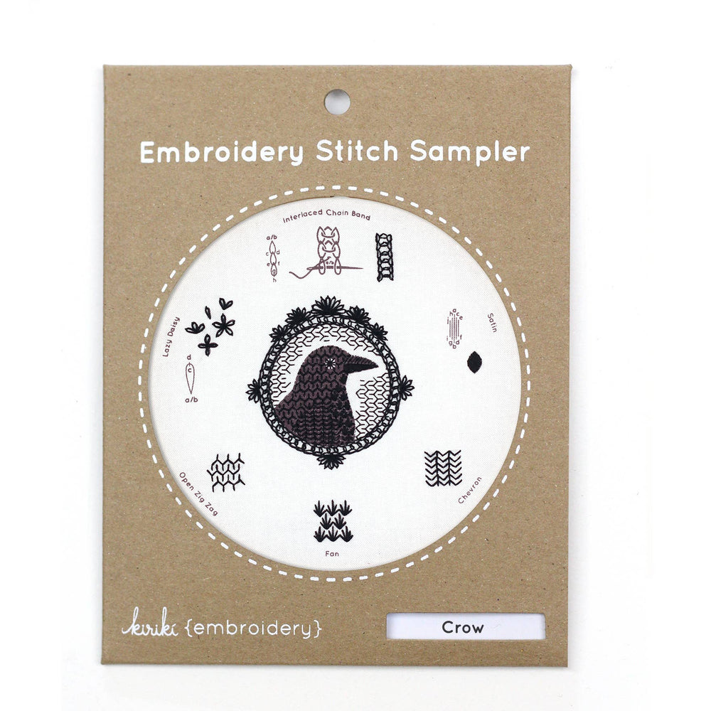 
                      
                        Crow - Embroidery Stitch Sampler
                      
                    