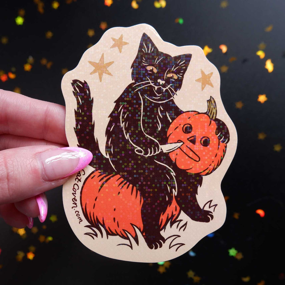 
                      
                        Pumpkin Carver - Glitter Sticker
                      
                    