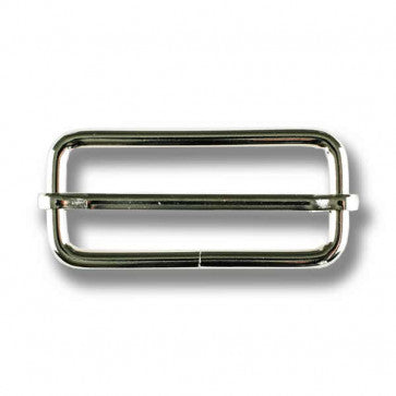 Belt Buckle Slider - Size: 50mm - Color: silver