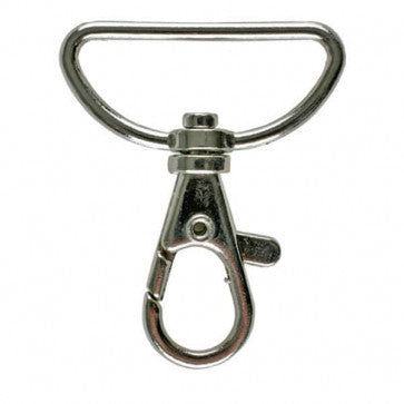 Swivel Carabiner - Size: 30mm - Color: silver