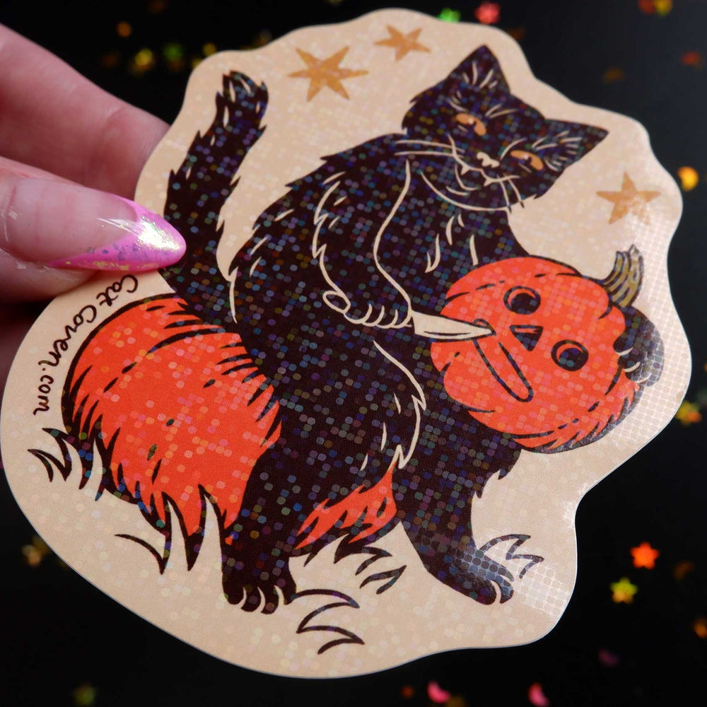 Pumpkin Carver - Glitter Sticker