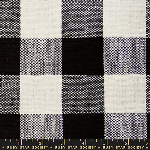 Sunshine Toweling - Checker - Black - 16" wide