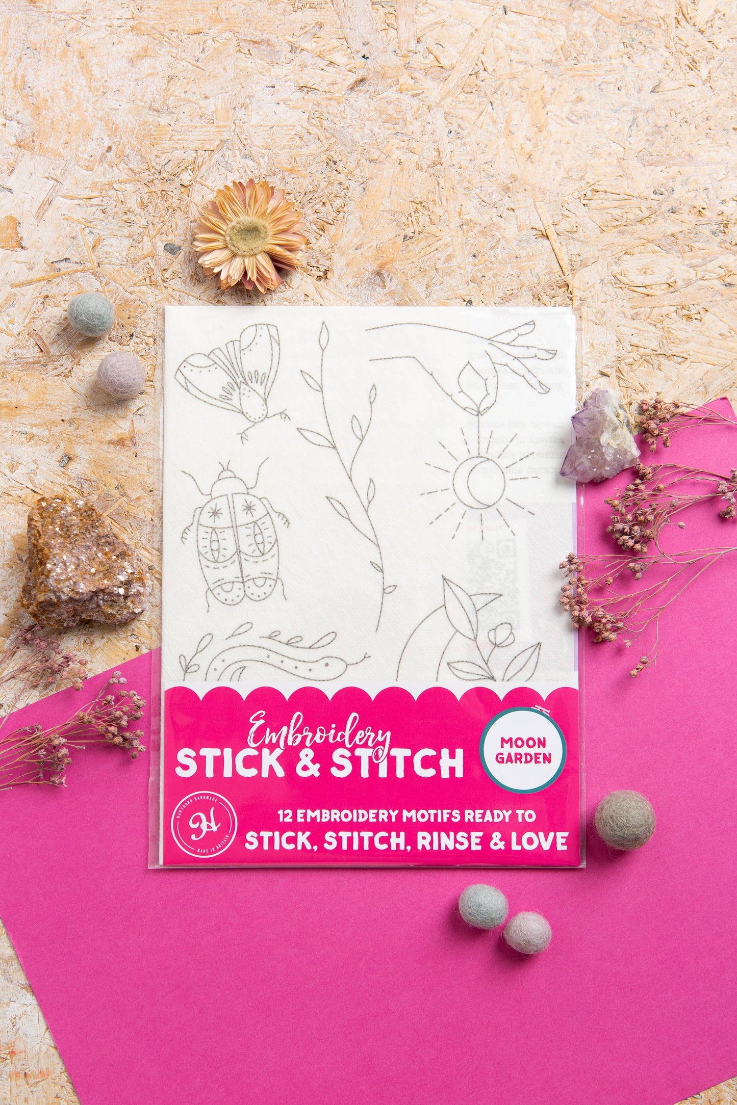 Moon Garden Stick & Stitch Embroidery Pack