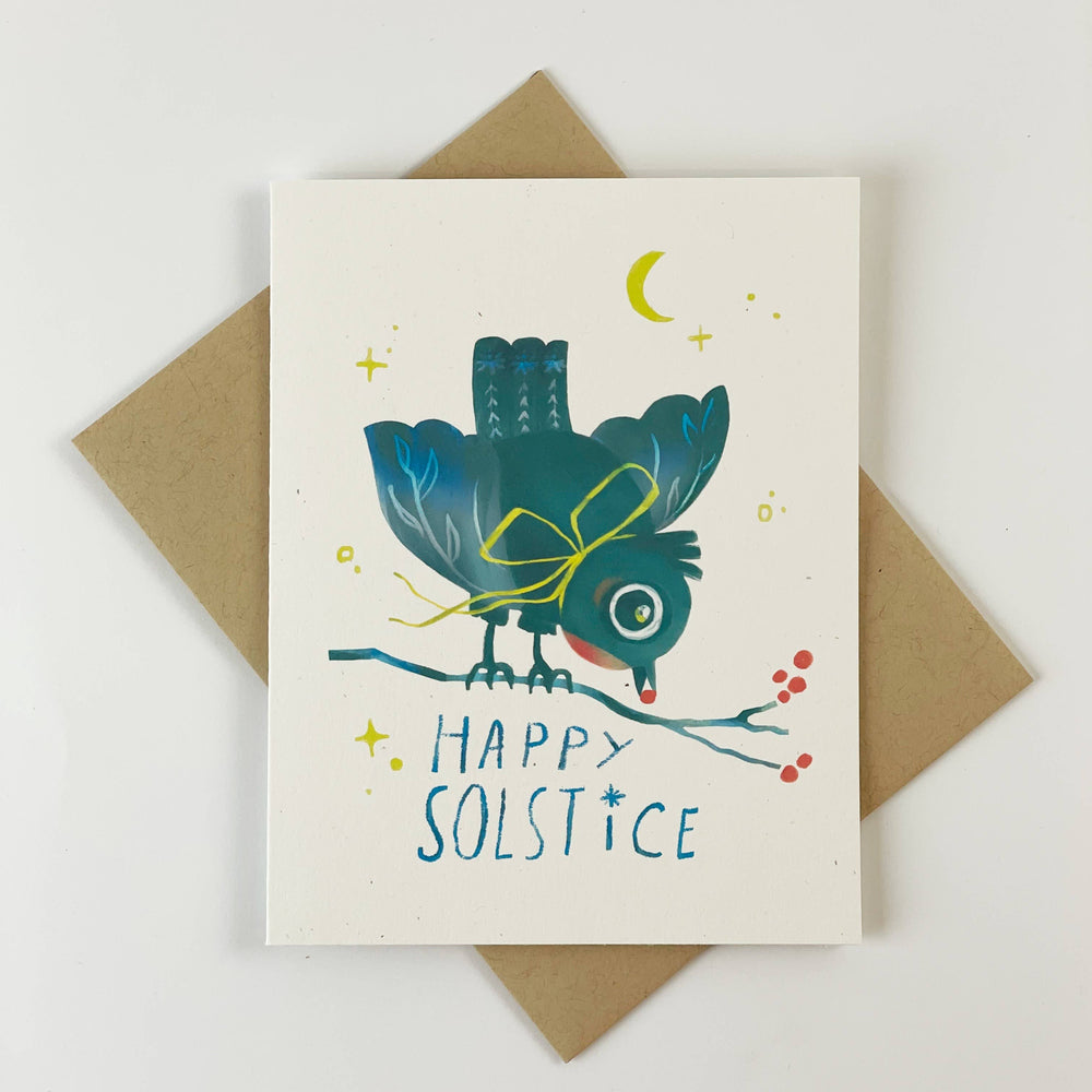 Happy Solstice Bird Card
