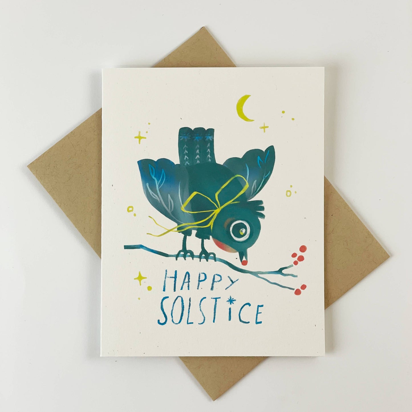 Happy Solstice Bird Card