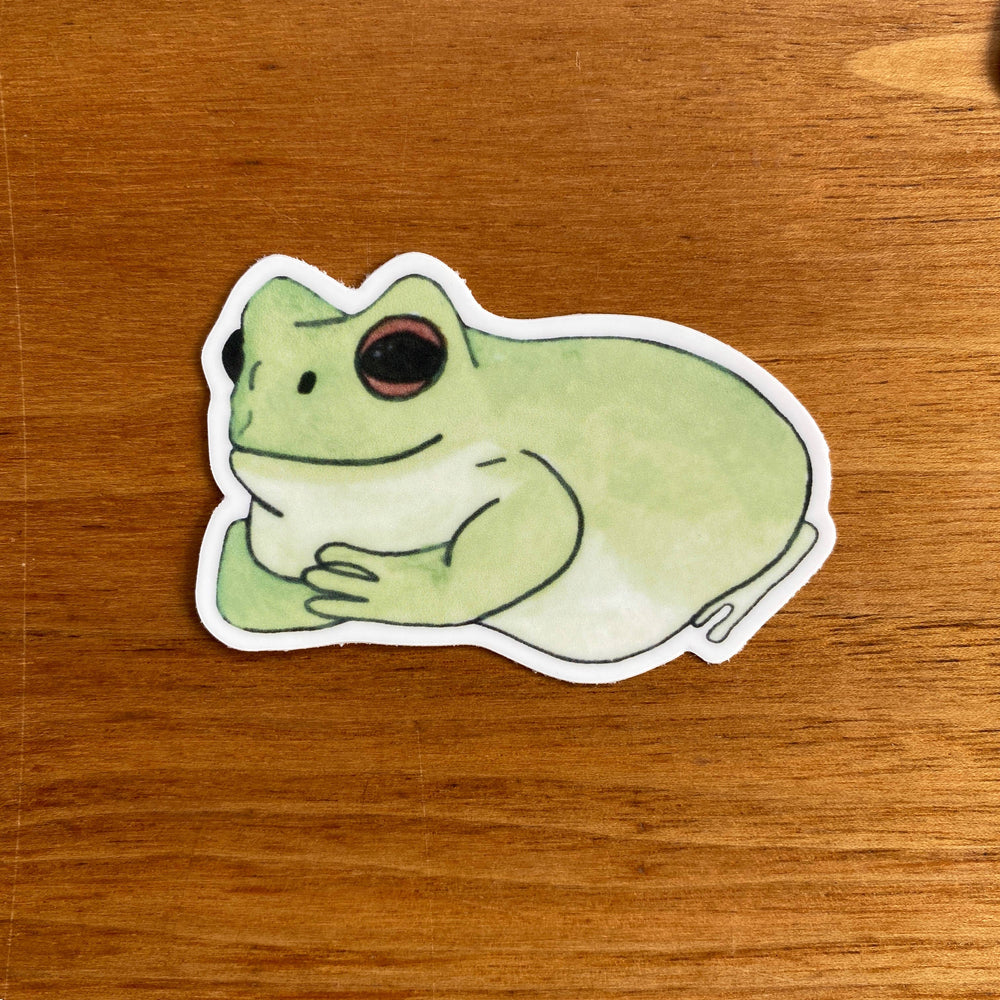 
                      
                        White’s Tree Frog Watercolor Sticker
                      
                    