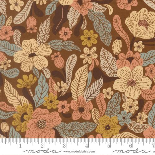 Feather and Forest Bloom - Wildflower Whispers - Walnut 14140 15