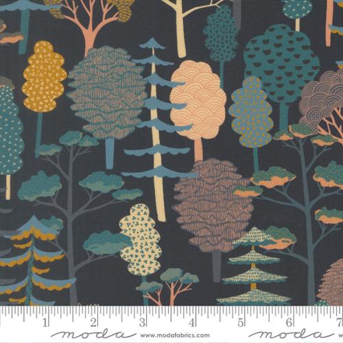 Feather and Forest Bloom - Forest Trees - Midnight 14142 19