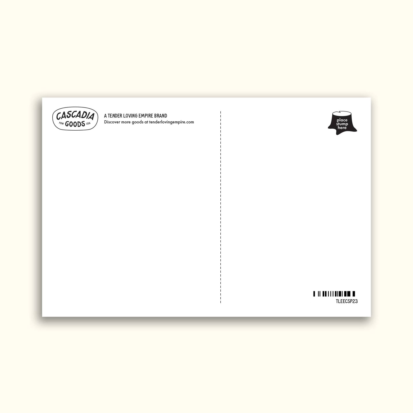 WA Mountain Lake Postcard