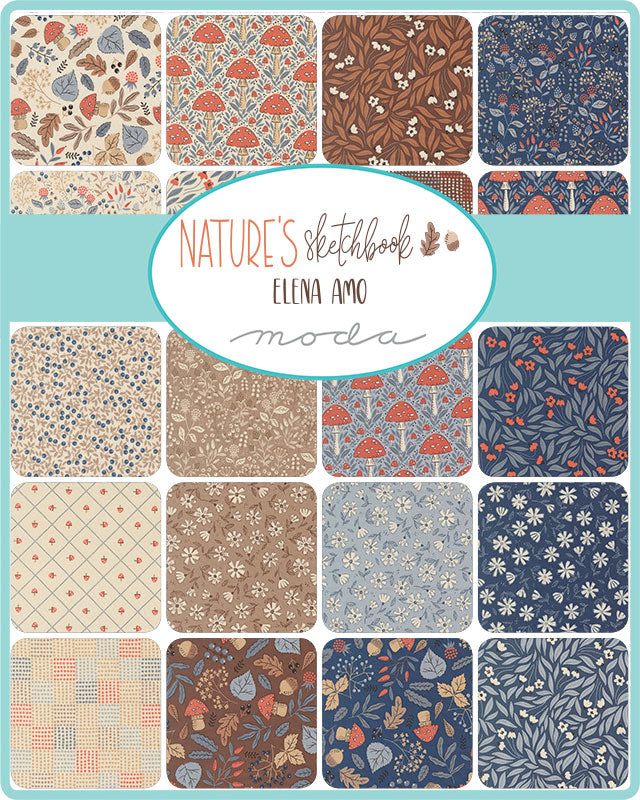 Nature's Sketchbook - Charm Pack (5" squares) 39070PP