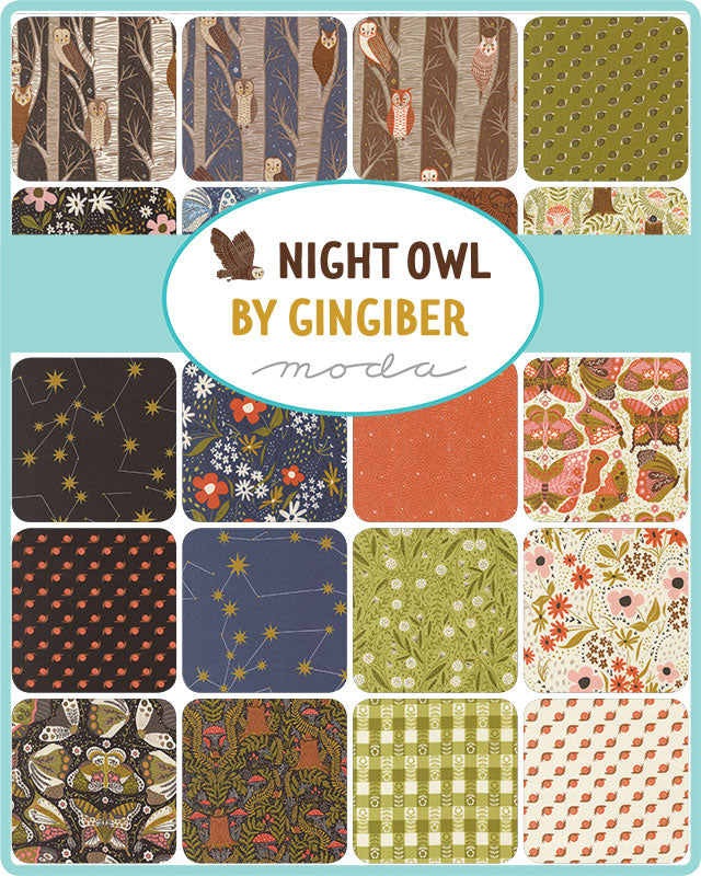 Night Owl - Mini Charm Pack (2.5" squares)