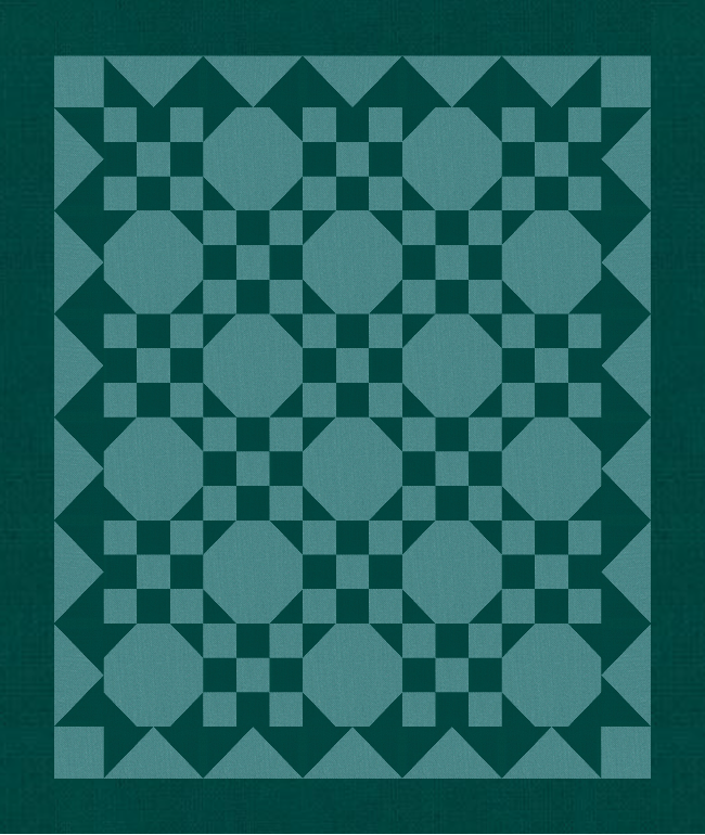 Barrett Quilt Kit - Teal