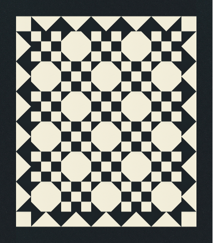 Barrett Quilt Kit - Black and White