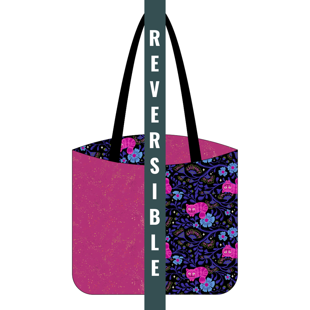 Berry Cheshire Cats - Tote Kit - All Cotton