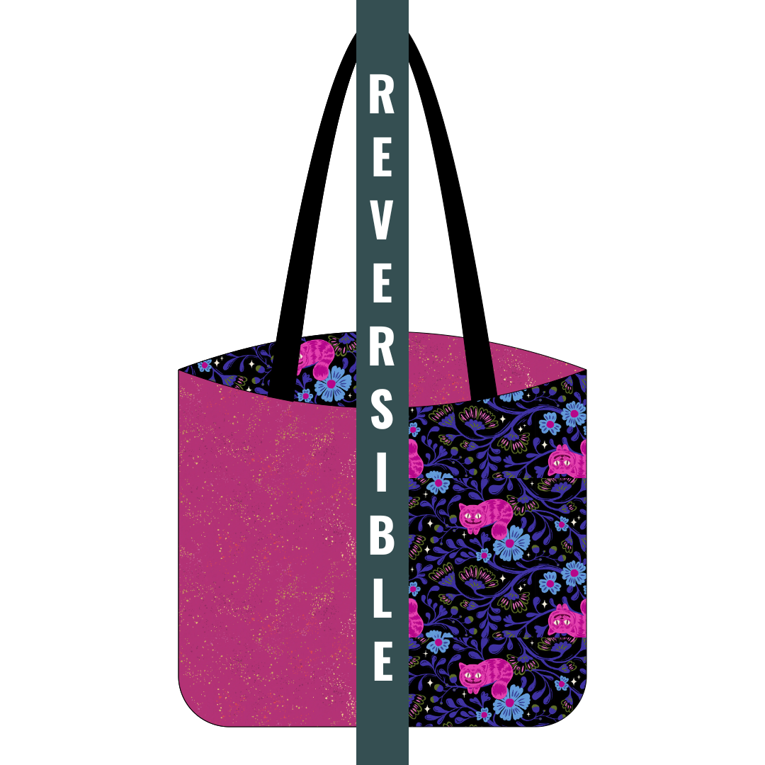 Berry Cheshire Cats - Tote Kit - All Cotton