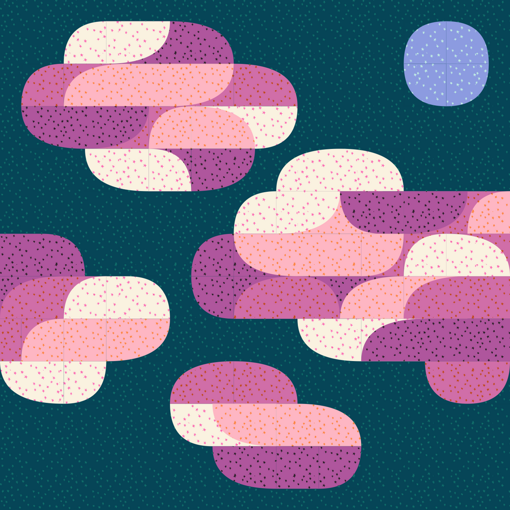 Big Island Sky Quilt Kit - 2025 Starry Purples