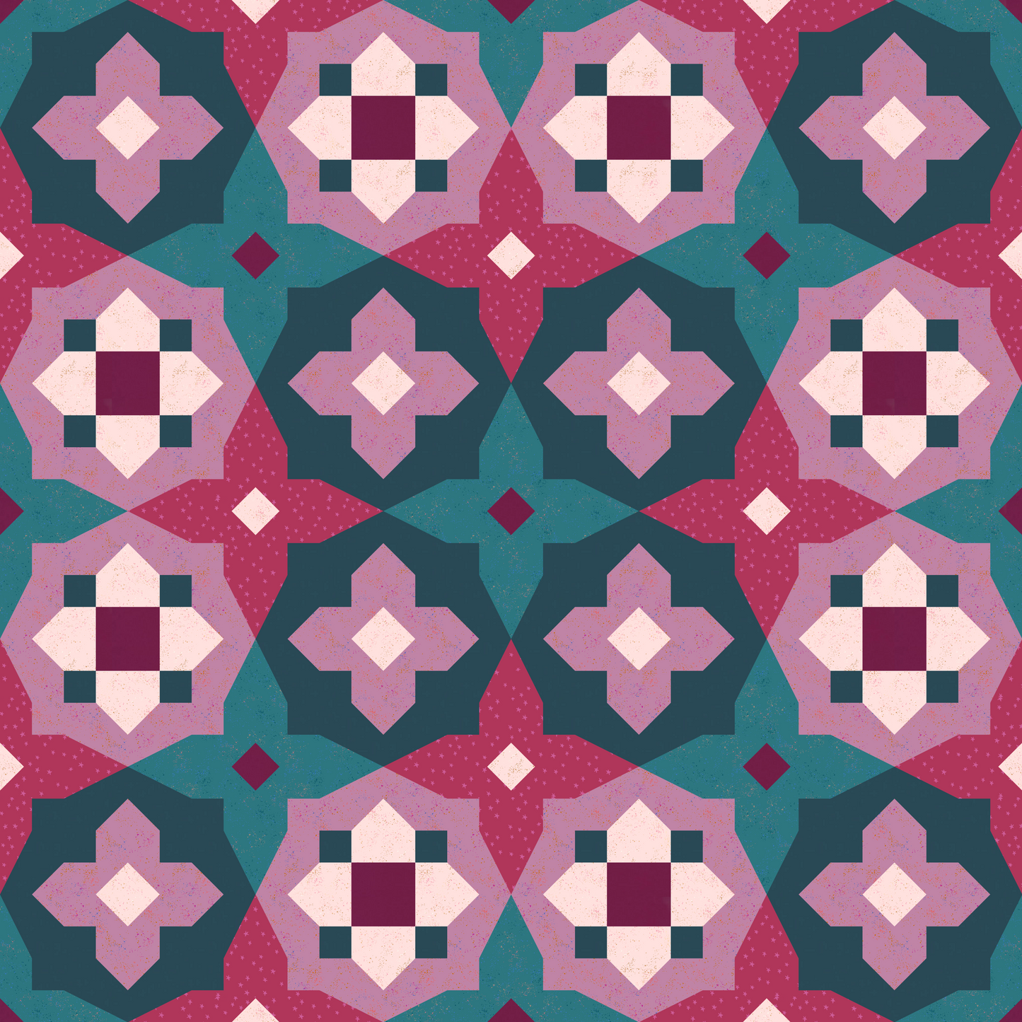 Garden Glow Quilt Kit - Bramble Flowers