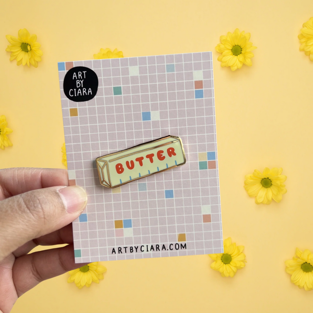 Butter Enamel Pin