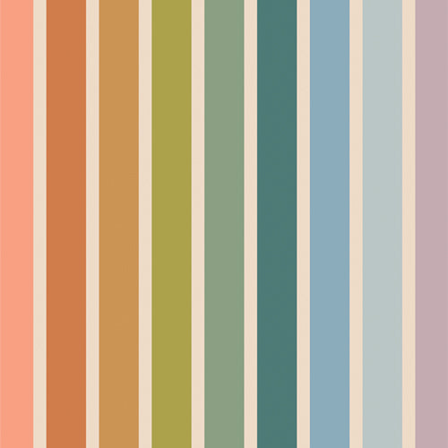 Slow Summer - Stripe - Cotton Canvas