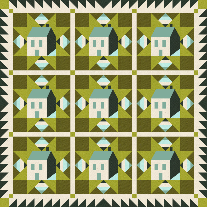 Cottagecore Quilt Kit -  PNW Cottage