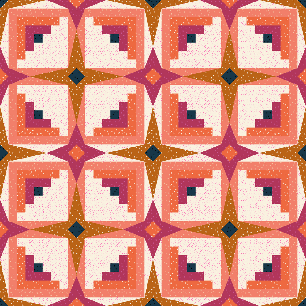 Sky Cabin Quilt Kit - Starry Mockup Winner