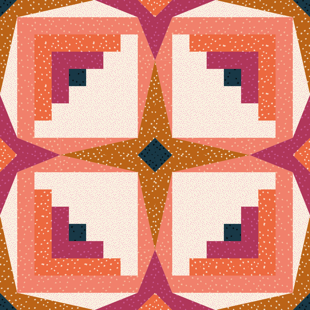 Sky Cabin Quilt Kit - Starry Mockup Winner