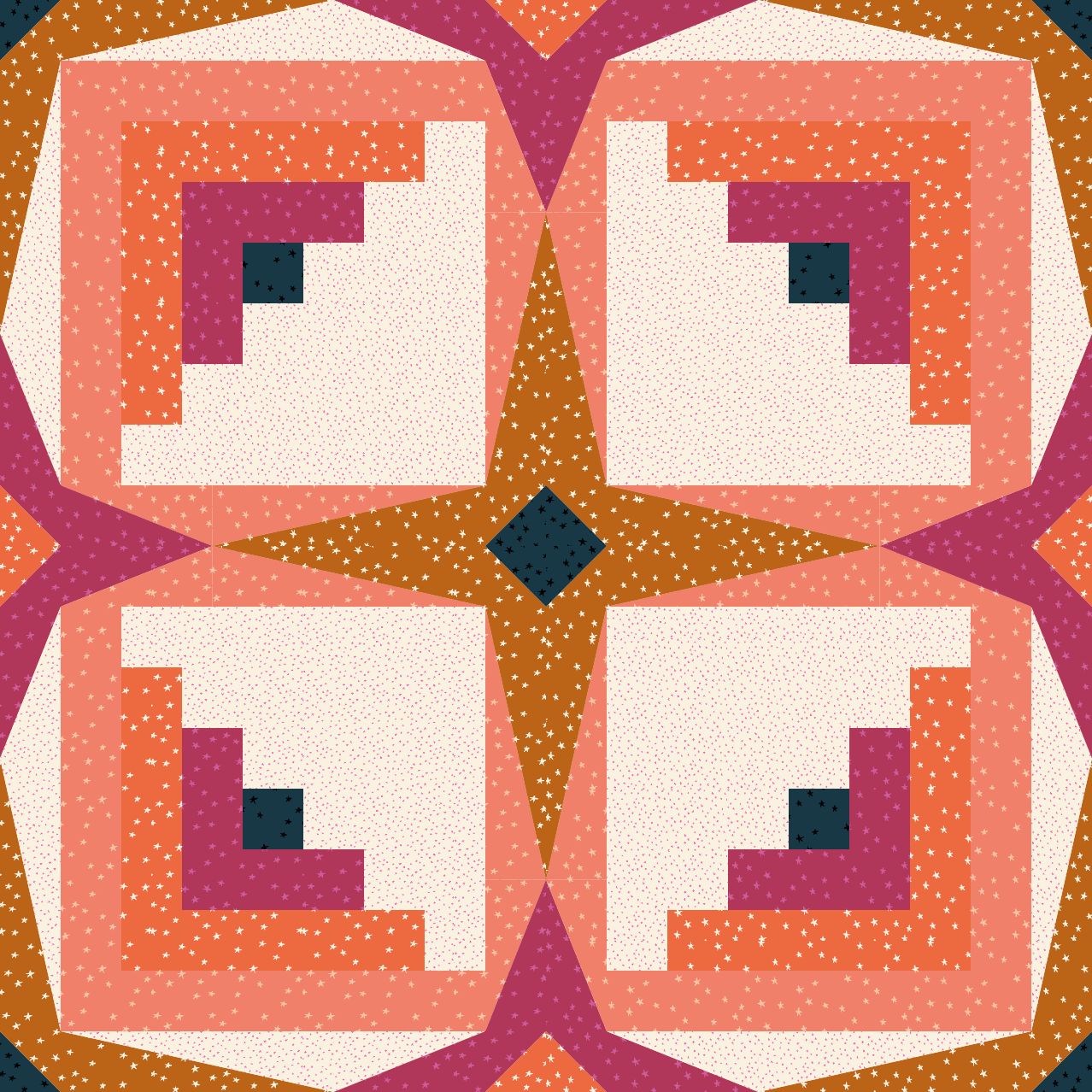 Sky Cabin Quilt Kit - Starry Mockup Winner