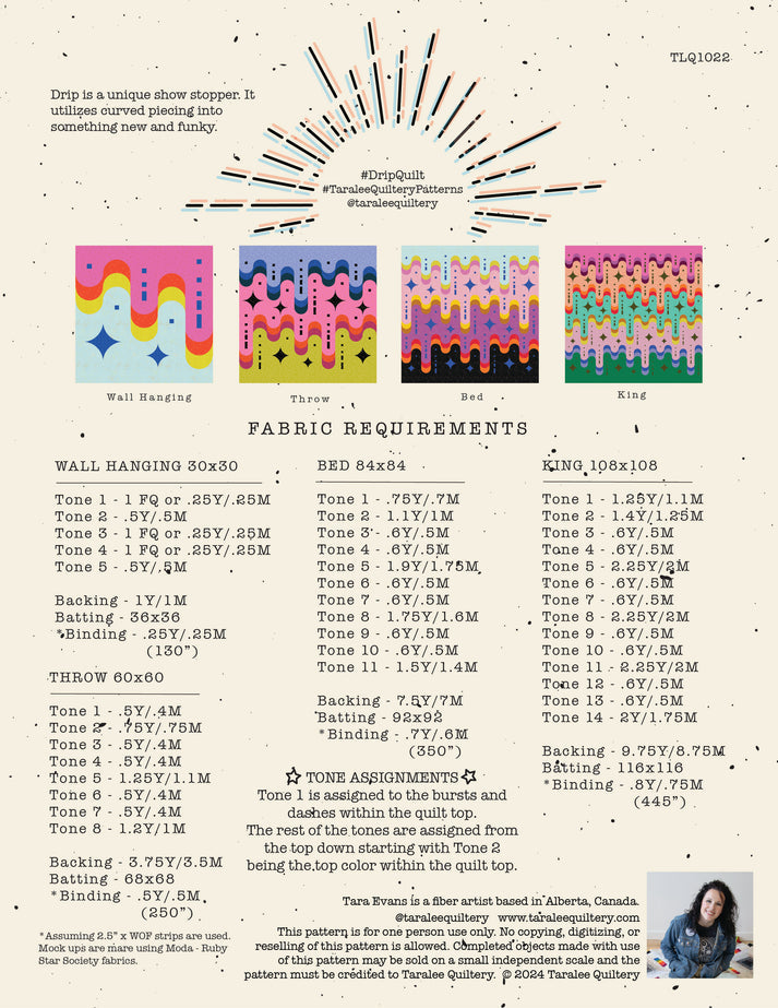 Drip Quilt Kit - Cosmic Cotton Candy