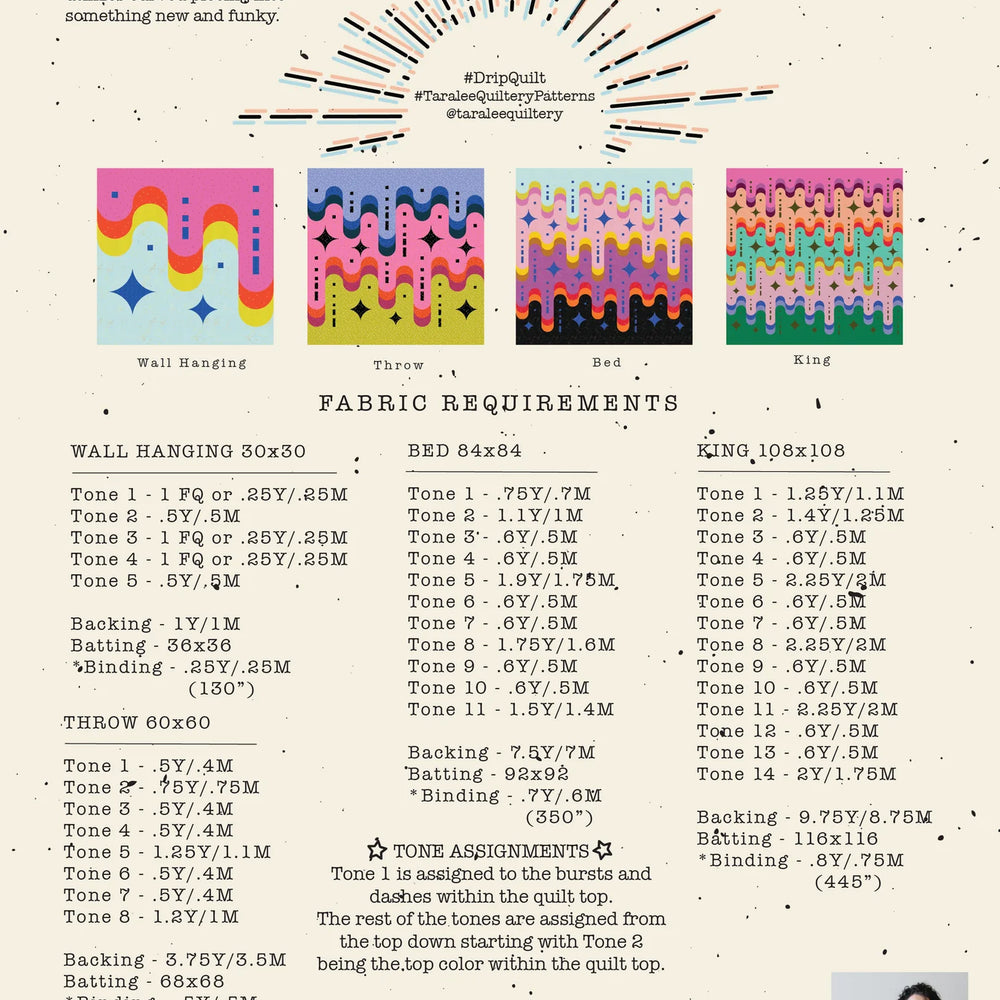 
                      
                        Drip Quilt pattern requirments
                      
                    