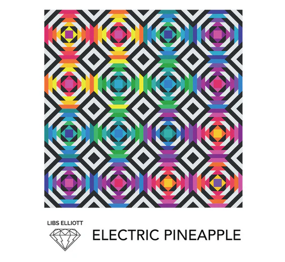 
                      
                        Electric Pineapple Quilt Pattern - Printed Pattern
                      
                    