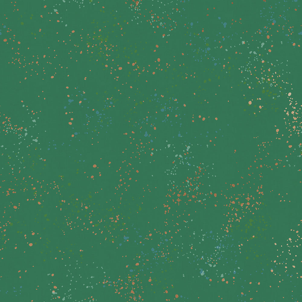 Speckled Metallic Emerald Green