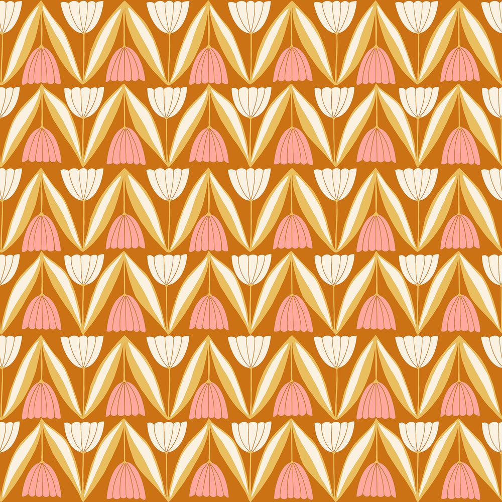 Endpaper - Tulips - Saddle