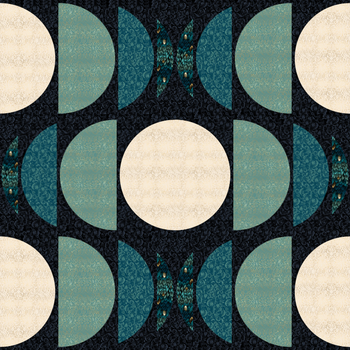 clava quilt kit featuring ruby star fireglow fabrics
