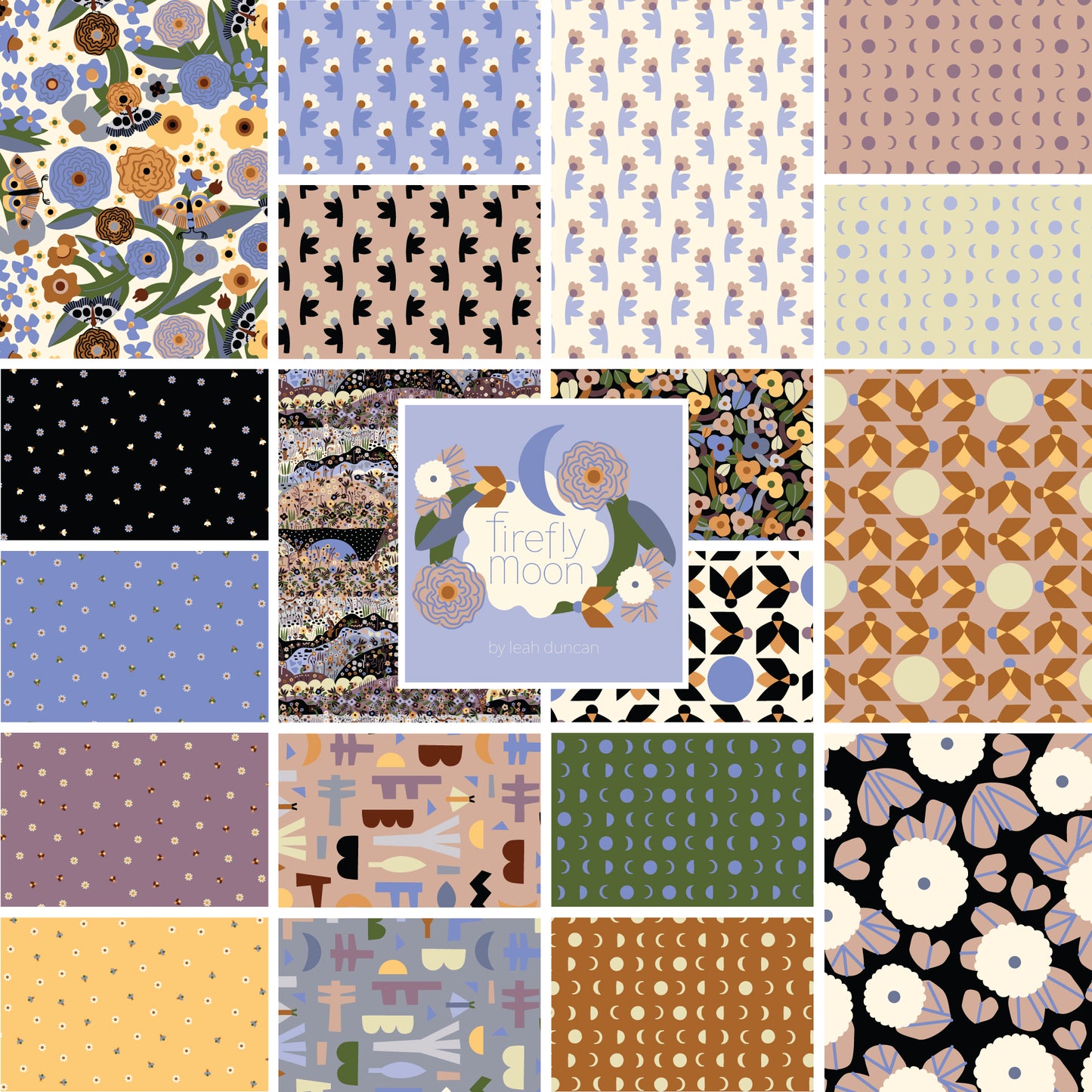 Firefly Moon - Fat Quarter Bundle (18" x 21")