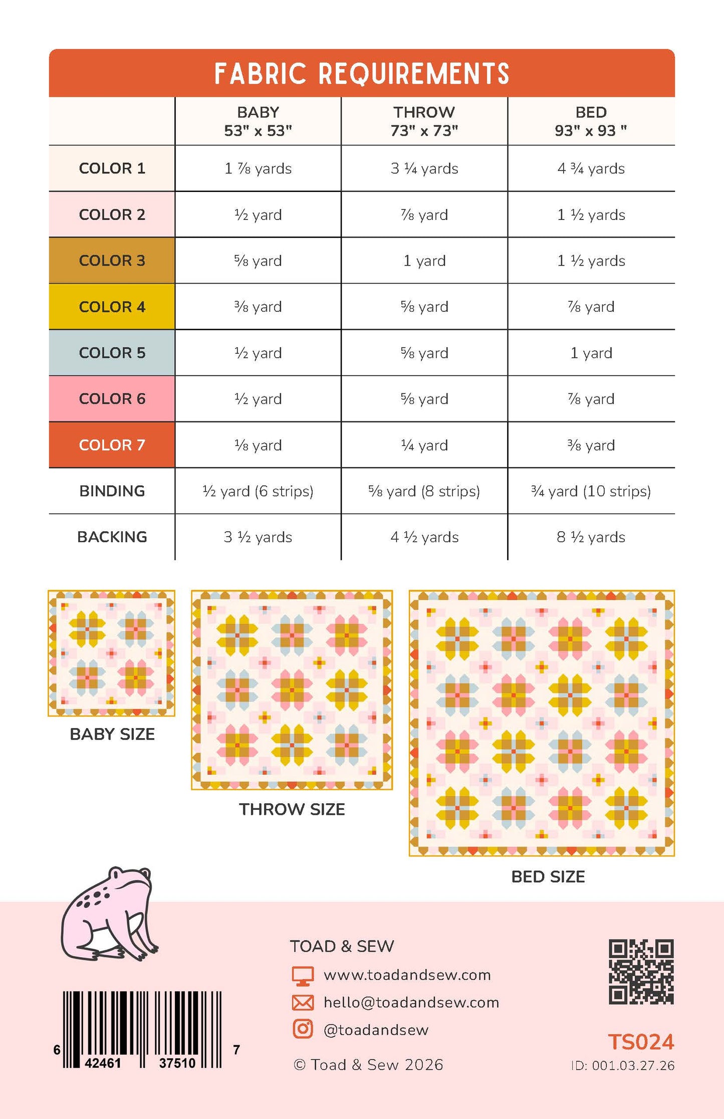 Foxglove Quilt Kit - Speckled Autumn