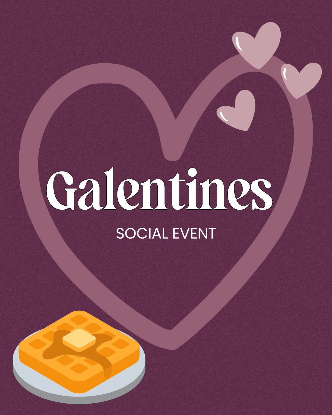 Galenines social event flyer