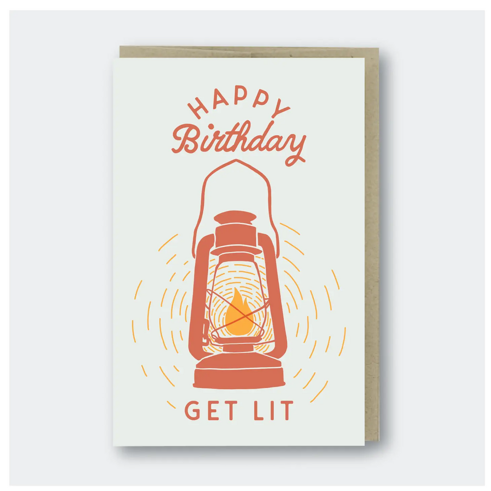 Get Lit Birthday Card