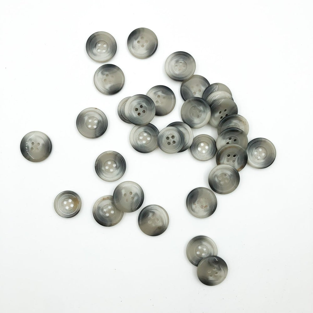 Grey Tortoise Shell Button (20mm)