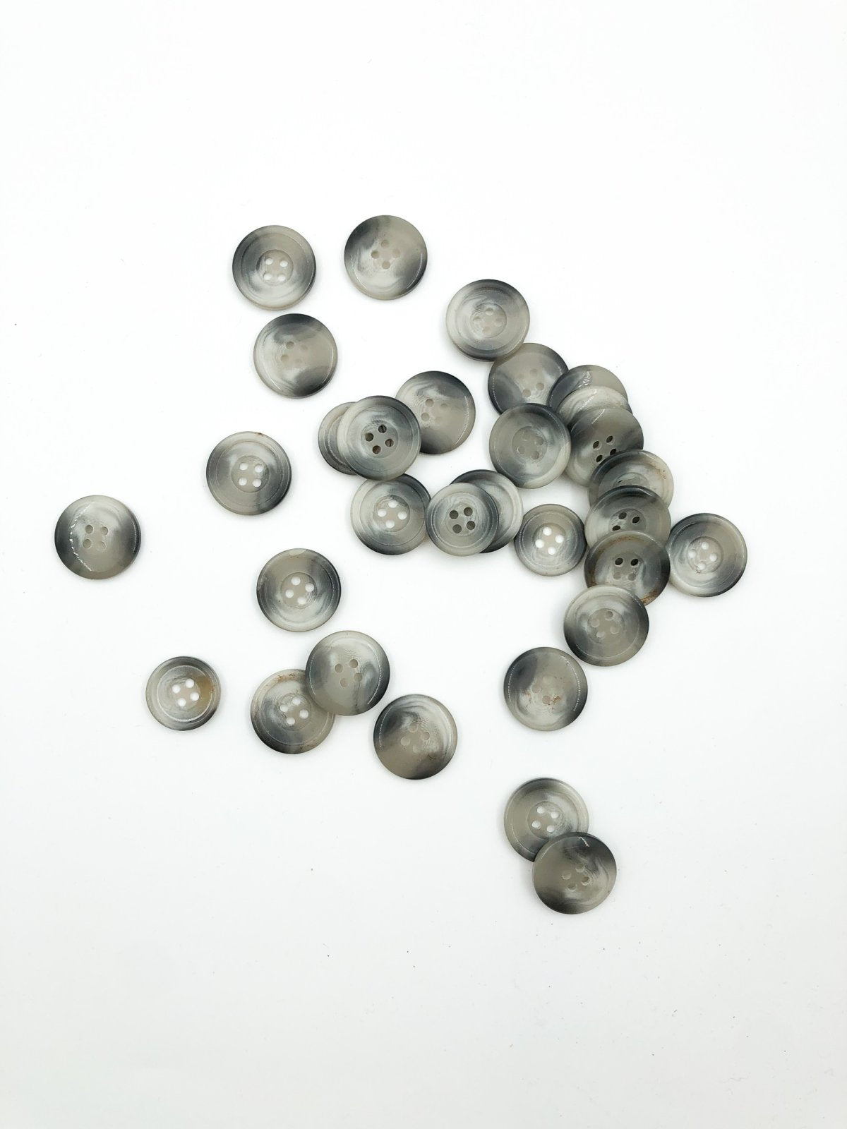 Grey Tortoise Shell Button (20mm)