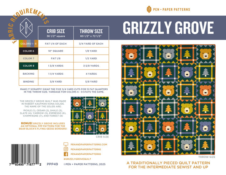 
                      
                        Grizzly Grove Quilt Kit - Coverish
                      
                    