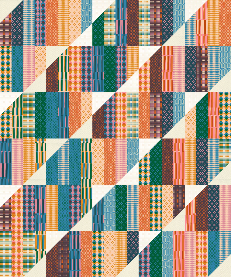 
                      
                        Happy Stripes Quilt Kit - Geometry
                      
                    