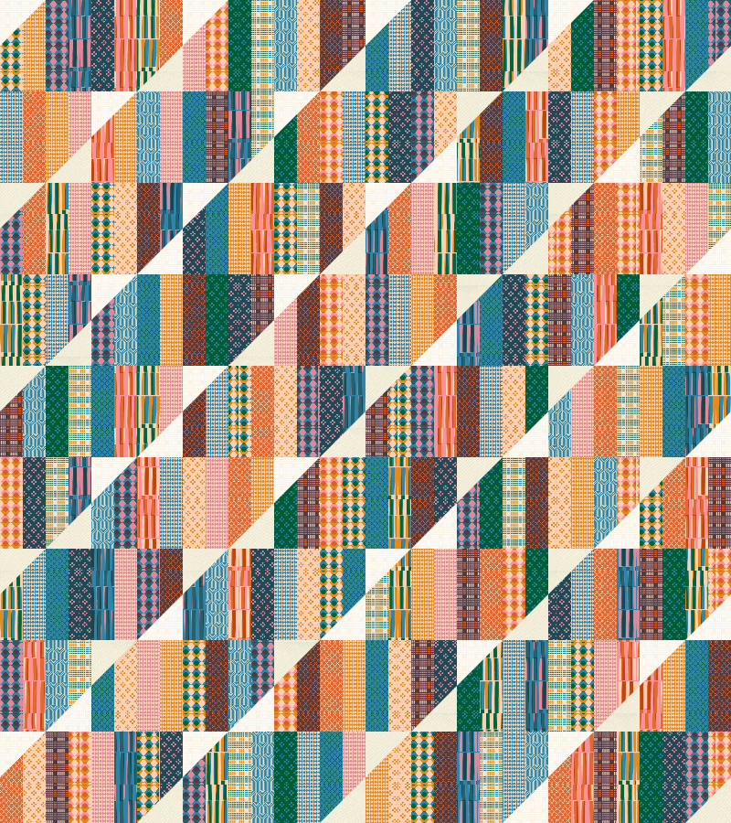 Happy Stripes Quilt Kit - Geometry