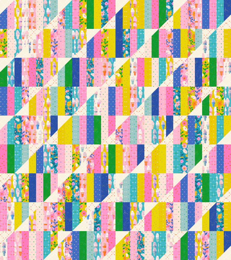 Happy Stripes Quilt Kit - Best Day Ever