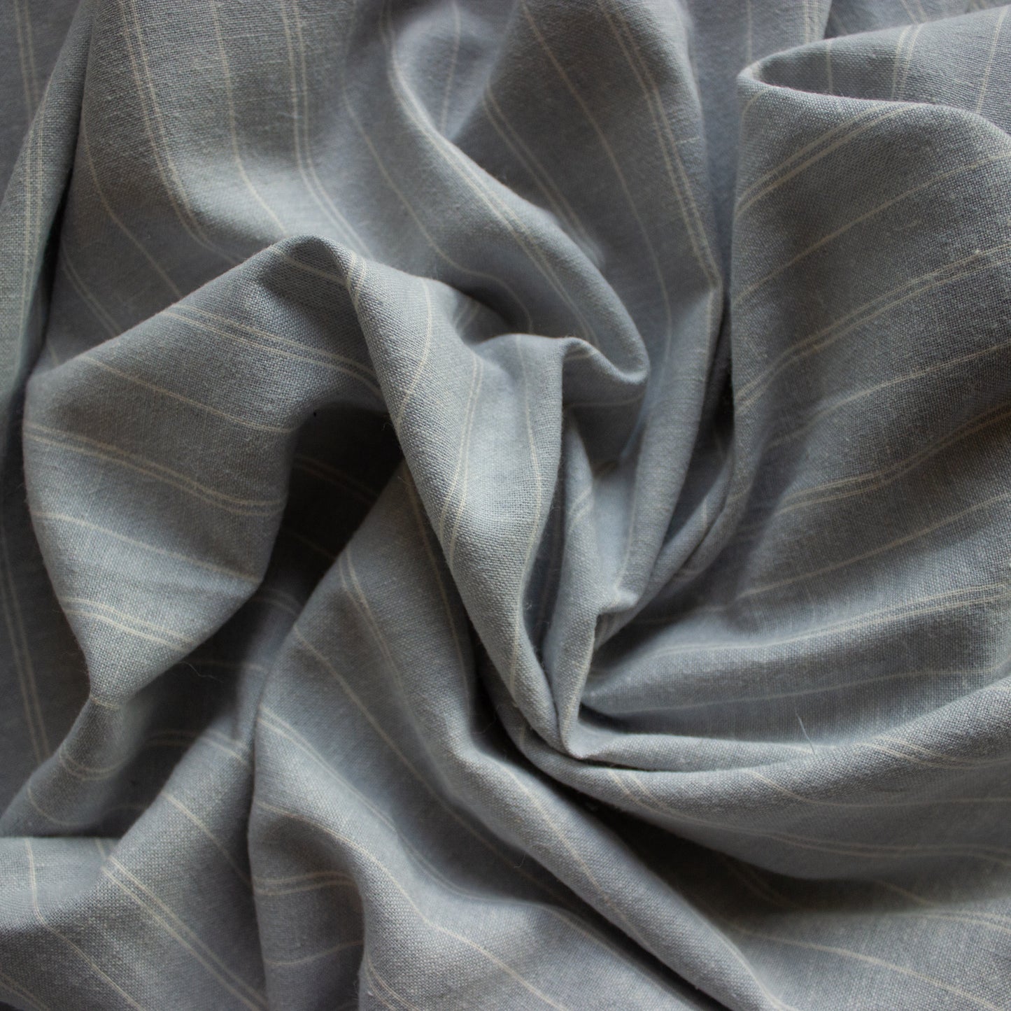 Hemp Chambray Stripe - Blue