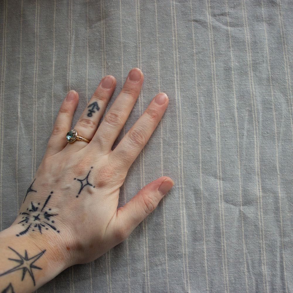 
                      
                        Hemp Chambray Stripe - Blue
                      
                    