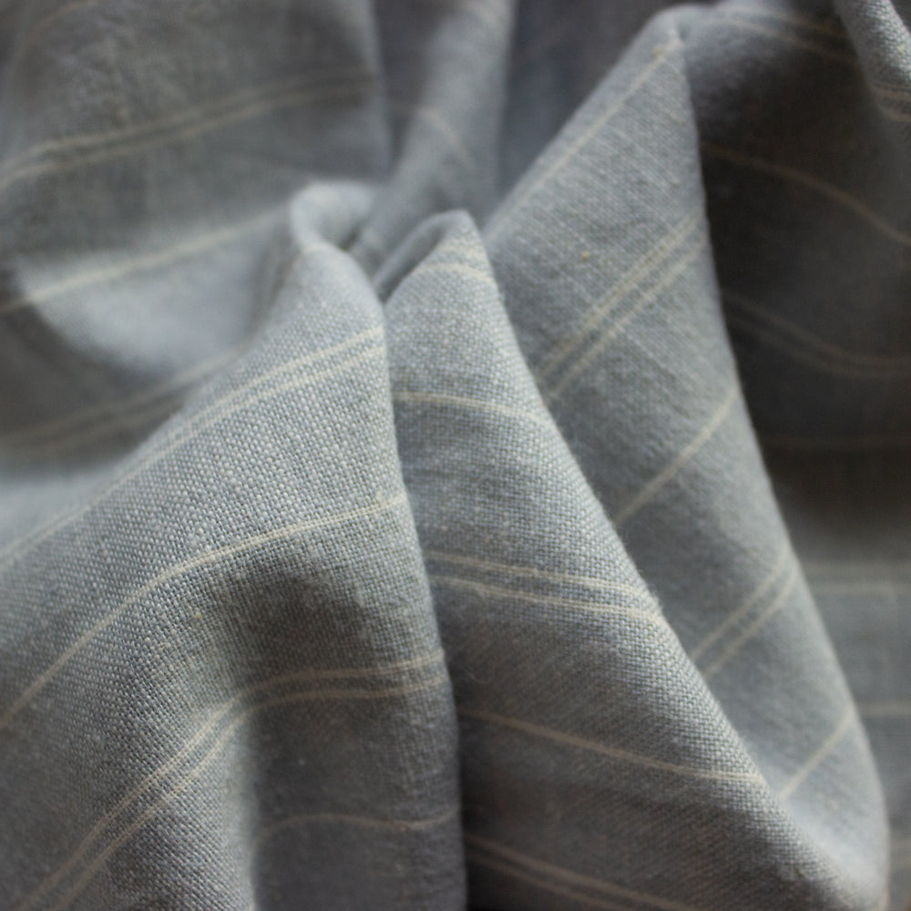 
                      
                        Hemp Chambray Stripe - Blue
                      
                    