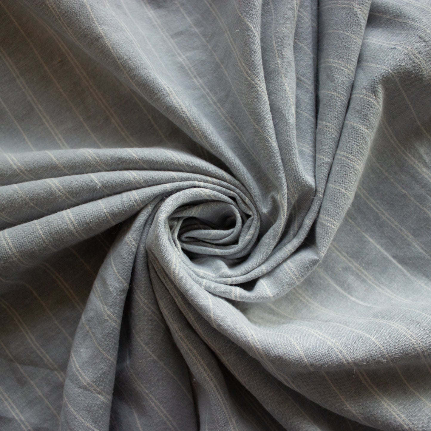 Hemp Chambray Stripe - Blue