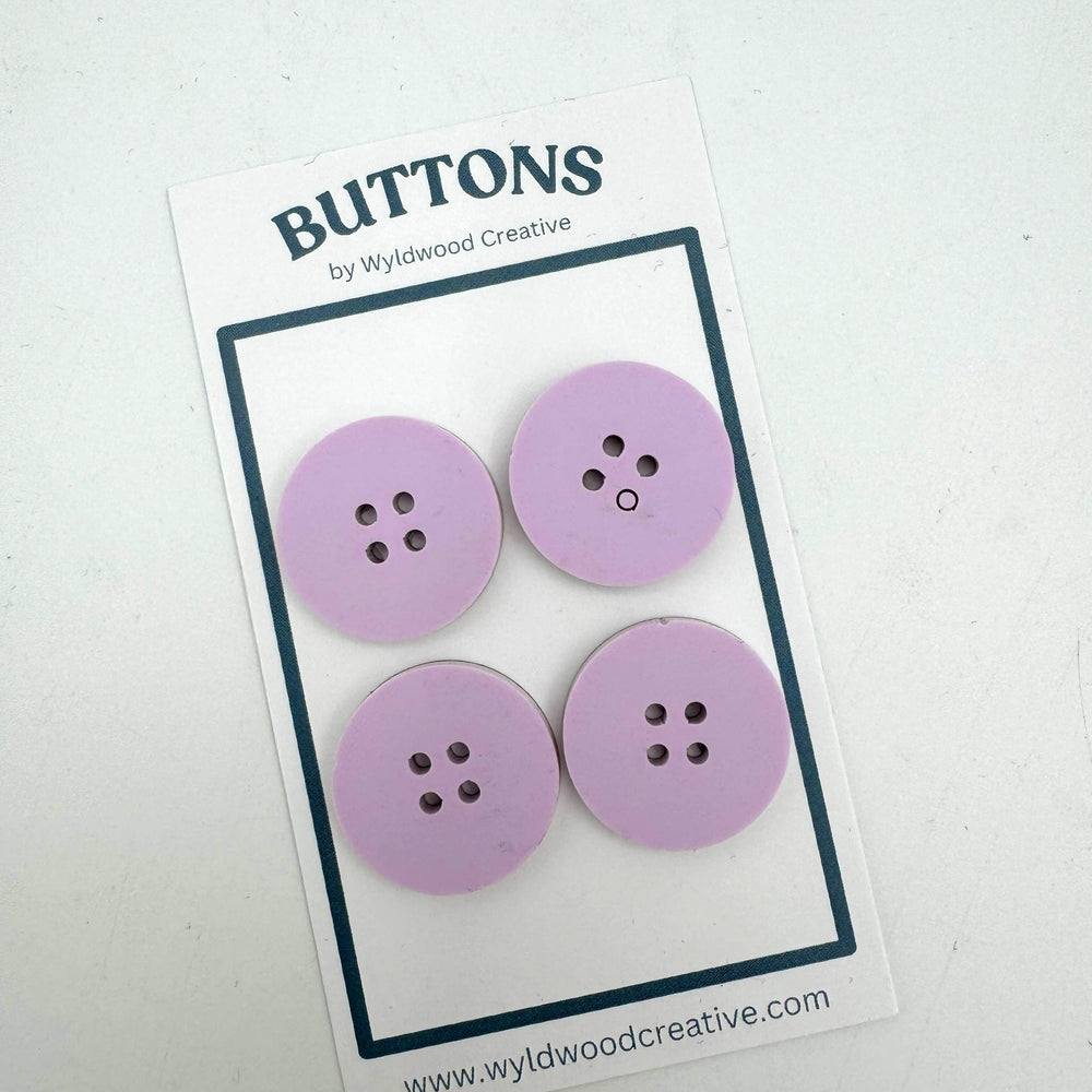 Solid Buttons - Lilac