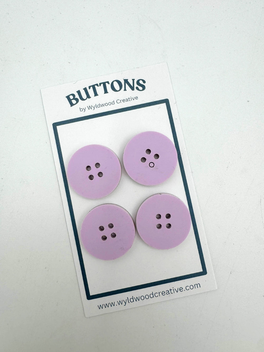 Solid Buttons - Lilac