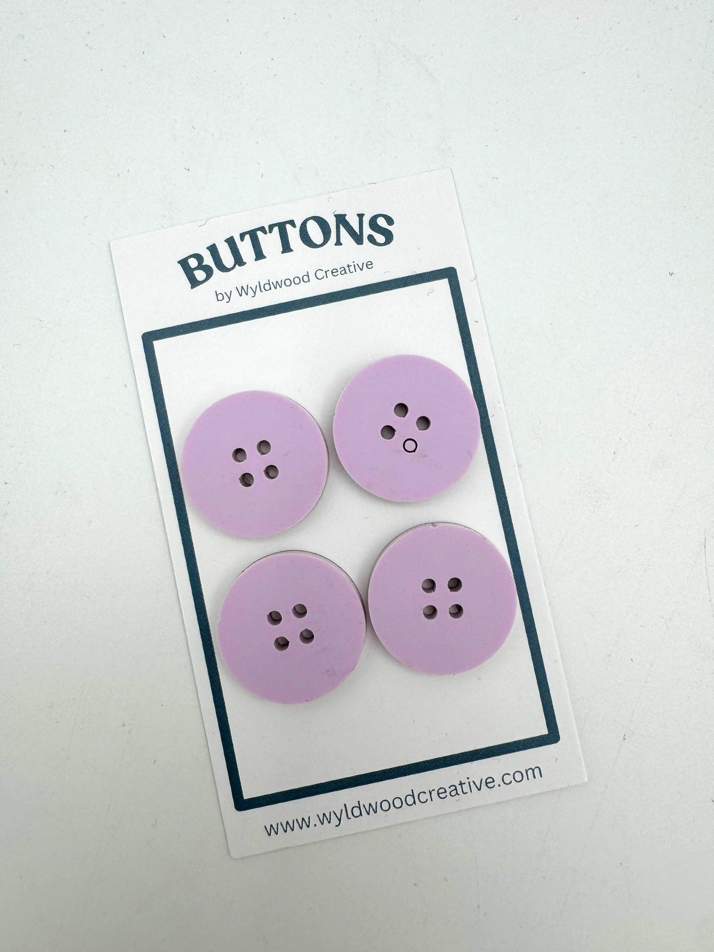 Solid Buttons - Lilac